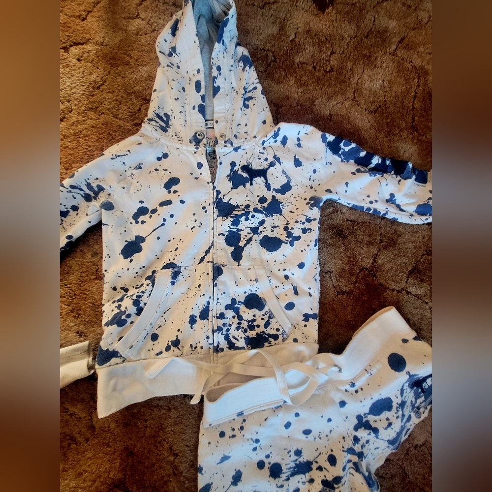 Vintage and RARE PINK Victoria's Secret Paint Splatter Set